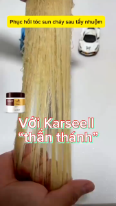 Hấp phủ lụa Tóc Karseell Maca Power Collagen 500Ml hủ Phục Hồi Hư Tổn Nấu Ủ Tóc Thẳng Mượt Bổ Sung Collagen