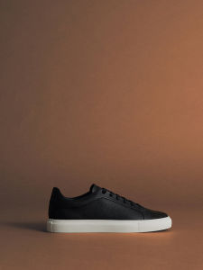 Comfortable Mens Leather Flat Bottom Sports Shoes round Toe Lace up Casual Board Shoes Breathable Spring Autumn Seasonal Footwear