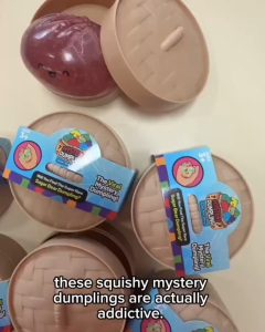 SG STOCKS Glitter Squishy Dumpling - Super Soft Kawaii Stress Toy Squishies Toys