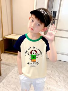 Summer New Mens Baby Clothes Pure Cotton Cartoon Short Sleeve T-shirt Casual Style Breathable Comfortable for Kids