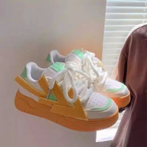 Bread shoes womens winter platform Guochao skateboard shoes 2024 new niche dad shoes heightening casual sports board shoes