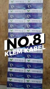 KLEM KABEL 8MM PAKU BETON CLAM CABLE 8 MM ISI 50 PCS