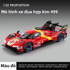 Mô Hình Xe đua Ferrari 499P Le Mans Bằng Hợp Kim 1:22