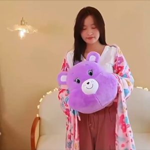 หมอนผ้าห่มแคร์แบร์ พร้อมส่งจากไทย 5 สี เดินทาง มีชมพูเข้ม ชมพูอ่อน ม่วง เหลือง ฟ้า