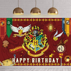 Harry Potter Theme Birthday Party Decoration Background Cloth Photography Photo Shoot Hanging Cloth for Boys And Girls