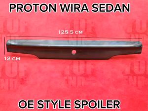 Proton Wira Sedan Saloon Oe Look Abs Bonnet Lip Spoiler Car Bodykit Rear Trunk Spoiler Ducktail (1:1 Copy Ori)