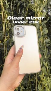 Clear Mirror Case For IP (7 - 15) 7 8 SE 2020 2022 PLUS X XS XR 11 12 13 14 15 PRO MAX Casing Lucu Silver Casing Hologram