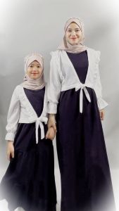 GAMIS IBU DAN ANAK COUPLE SERAYU DRESS ROMPI RUFFLE OUTER CANTIK GL FASHION