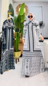 Magnolia Vol 10 By Almeyra Gamis Set Hijab Segi Empat Ceruti Armani Digital Printing Setrip