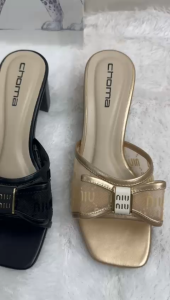 Sandal Heels Wanita Sandal Hak Tahu Sandal Wanita Pita 5 Cm