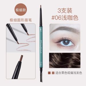 3 Pack | Ultra-Fine Eyebrow Pencil Ultra-Fine Pen Point Female Waterproof Sweat-Proof Nature Long Lasting Fadeless Brow Powder Beginner Genuine Goods
