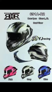 RXR 691A-R2 DUAL VISOR FULL FACE HELMET WITH ICC (BPS) SIZE 59-60CM 62-64CM LARGE & XL