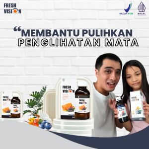 Fresh Vision 2 Botol Obat mata asli yang ampuh Atasi Masalah Kesehatan Mata