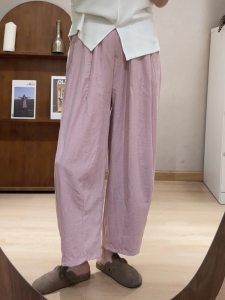 กางเกงขายาวทรงหลวมเอวสูงสำหรับผู้หญิงไซส์ใหญ่ ทรงฤดูร้อน ทรงหลวม ทรงกระต่าย ทรงหลวม กางเกงขายาวทรงหลวม