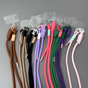 Multi purpose adjustable phone lanyard crossbody rope double button phone hanging rope ID rope