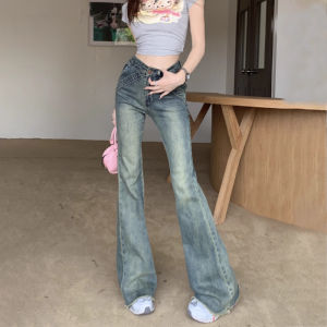 กางเกงยีนส์ทรงหลวมเอวต่ำ ทรงขากระบอกเล็ก ทรงเข้ารูป ทรงหลวม กางเกงยีนส์ผู้หญิง ทรงลำลอง ฤดูใบไม้ผลิและฤดูใบไม้ร่วง