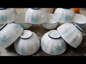 BỘ 10 CHÉN CHÈ GỐM SỨ CAO CẤP – HỌA TIẾT THANH HOA CÁT TƯỜNG