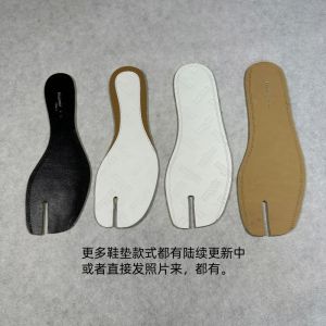 Thickened Leather Latex Tabi Shoe Insoles Separate Toe Shoe Margiela Half Size Pad Customizable Size Change Footwear Accessories