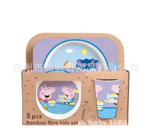 Set 5 món đồ ăn dặm sợi tre cho bé mới nhất 2022