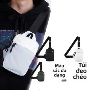 Túi Đeo Chéo Nam Chất Liệu Nylon Chống Nước Dùng Cho Thể Thao Ngoài Trời Chạy Bộ Đạp Xe Dung Tích Lớn Đựng Điện Thoại Túi Đeo Lưng