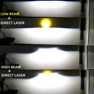 Fog Light 3 Headlight Bi led Lens Projector Car Fog Lamp H11 H1 Hb3 H8 9005 Super Bright Bi Lens Laser Led Headlights Bulb