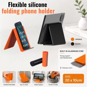 foldable silicone phone holder Anti-slip anti-fall phone stand holder portable phone stand