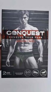 Conquest (2 Pcs) Men’s Cooling Lightweight Microfiber Spandex Mini Underwear for Active Comfort – CQ7280