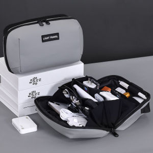 Portable Cable Organizer Pouch All-in-One Storage Bag for CordChargerPhoneSD Card Carrying Case Waterproof Travel Gadget Bag