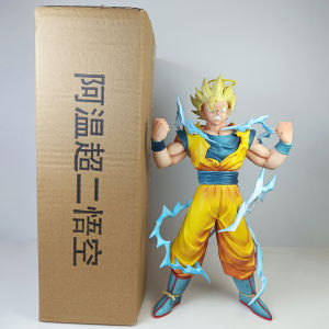 Bandai | 30cm AW Studio action figures SSJ3 Goku SSJ2 Goku GK Statue Dragon Ball Figures Collection