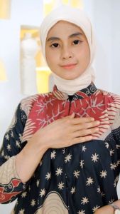 GAMIS BATIK SERUT MERAH DELIMA LENGAN KARET GAMIS KONDANGAN BUSUI MASA KINI