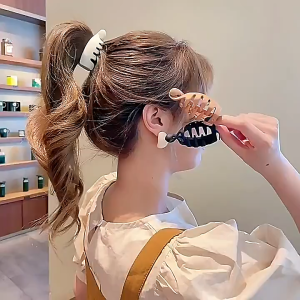 Women Mette Mini High Ponytail Grips Hair Clip Hairpin Accessory