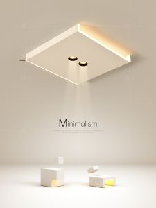 Creative LED Rectangular Modern Simple Ceiling Light No-main-lamp