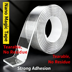 5m Ultra-Strong Nano Double-Sided Adhesive Tape - Clear Removable & Waterproof - Heavy-Duty Extra Sticky Strip for Endless Use