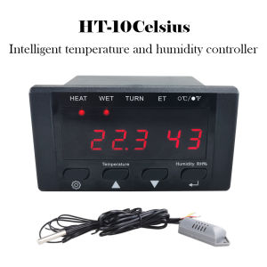 HT-10 Digital Egg Boiler Controller Automatic Turn Thermostat Hygrostat with Temperature Humidity Sensor