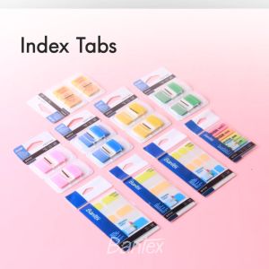 Bantex Index Tab Multi Color Plastik / Pembatas / Penanda Halaman 45x25 mm BH9035