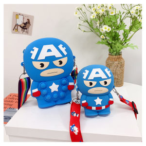 Túi Đeo Chéo Mini Hoạt Hình Người Nhện Dễ Thương Cho Bé Trai Túi Đeo Vai Đơn Du Lịch Túi Đựng Đồ Chơi Trẻ Em Thương Hiệu Khác Trung Quốc Đại Lục