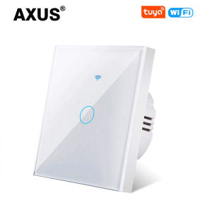 AXUS 1/2/3Gang Work With Tuya Wifi Touch Light Switch EU Smart Switches Wall Switches Smart Life Alexa Google Home 433RF Remote