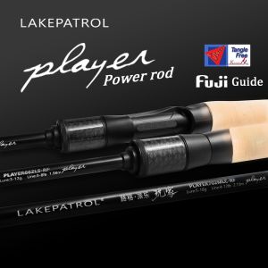 【TRAINFIS】PLAYER FUJI O  Guide Violence Fishing Rod 4-12LB/5-18G Long-Throw Hard Spinning Rod 1.98m/2.1m/2.4m/2.7m Semi Matte Spray Paint Design Fishing Rod
