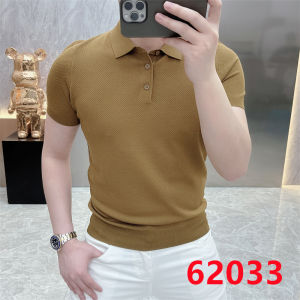 Áo Thun Nam Cổ Polo Tay Ngắn Mùa Hè 2024 Thời Trang Nam Dáng Ôm Màu Trơn Ice Silk Cổ Bẻ Tay Ngắn in Họa Tiết Thường Ngày