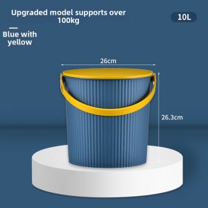 TIANKE | Transparent Durable Plastic Bucket with Lid