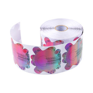 100/300Pcs Butterfly Nail Form Paper Tip Acrylic UV Gel Extended Nail Tools Salon Use Holographic Shine Nail Guide Gel Tools