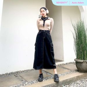 Rokk Jeanss Span Skirt- Rok Jeans wanita panjang korean style