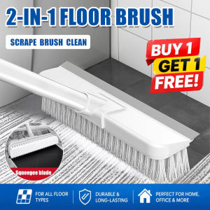 Buy 1 get 1  Cleaning Brush Magic Sponge Decontamination Bath Brush Sponge Eraser Cleaner for Kitchen Multifunctional Strong Brush Bathroom Tile Cleaning Brush Multi-Use Scrub Brush with Handle for Kitchen Pot Stove Wall Clean