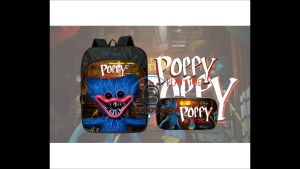 Tocotaz Tas anak sekolah Ransel Gendong Anak Poppy Play Time Huggy Wuggy Bonus Tempat Pensil untuk untuk TK Dan SD