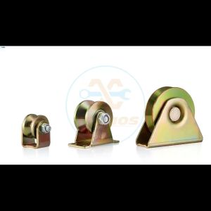 1pcs 1.2inch/2inch V type gate roller Groove Angle Iron Pulley Bearing Heavy-Duty Geneva Wheel Sliding Large Iron Guide Rail