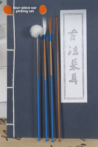 Professional Bamboo Ear Spoon Adult Ear Cleaning Tool Wooden Ear Pincher Non-Glowing Hand-Polished Design