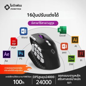 Customizable Large Hand Wireless Mouse 2.4G Triple Mode