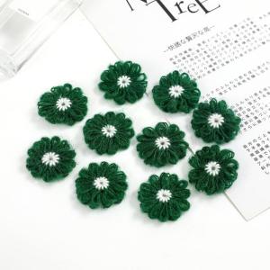 Vật Liệu Trang Trí Tóc Thủ Công Dệt Kim Hoa Cúc Giả Phụ Kiện Trang Trí Quần Áo Hoa Giả Trang Trí Không Gian Nhà