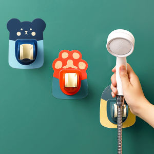 ลายการ์ตูน ที่แขวนฝักบัว แผ่นกาวใหญ่ ไม่ต้องเจาะผนัง ปรับระดับได้