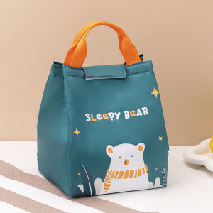 FILED GREEN😍กระเป๋าเก็บอาหาร กระเป๋าอเนกประสงค์ กระเป๋าใส่อาหารกลางวัน ใส่ขวดนม อาหาร กระเป๋าถือ มีหูหิ้ว กระเป๋าใส่กล่องข้าว กระเป๋ากล่องข้าว